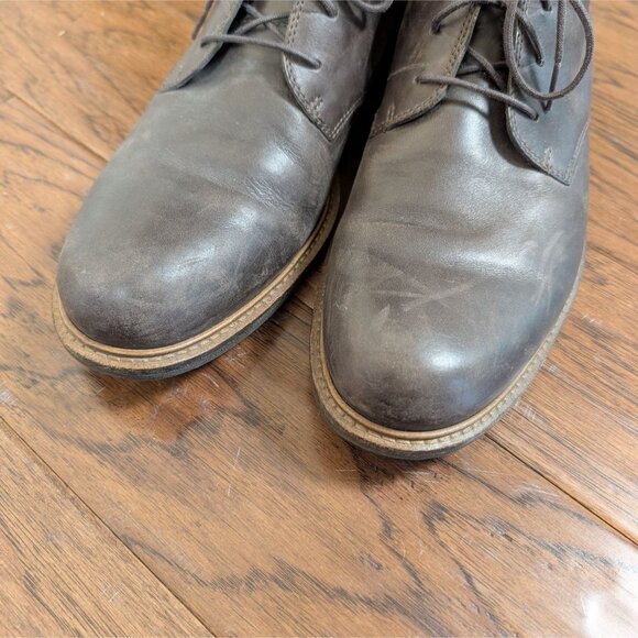 Ecco Findlay Chukka Lace up Leather Boots Chocolate Brown Men's size US 12 EU 46 - Picture 7 of 8